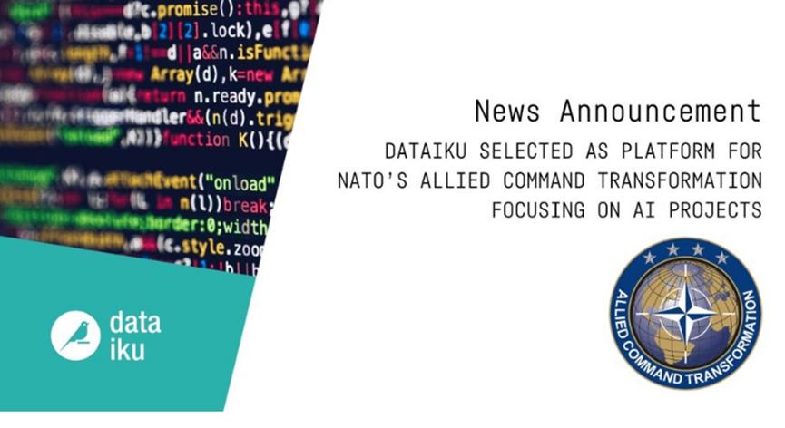 Dataiku被选为北约针对AI项目的盟军指挥转型的平台