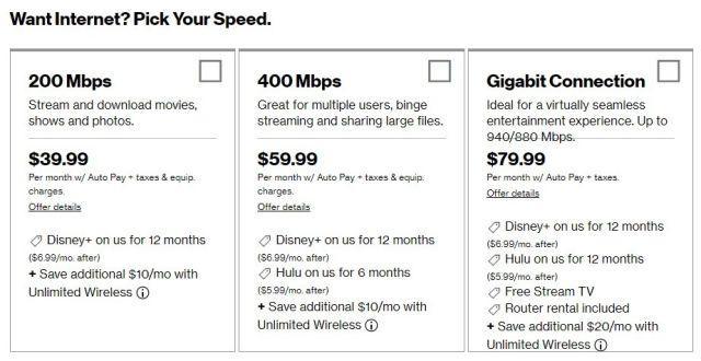 Verizon向某些Fios包中添加了免费的Disney + Hulu流