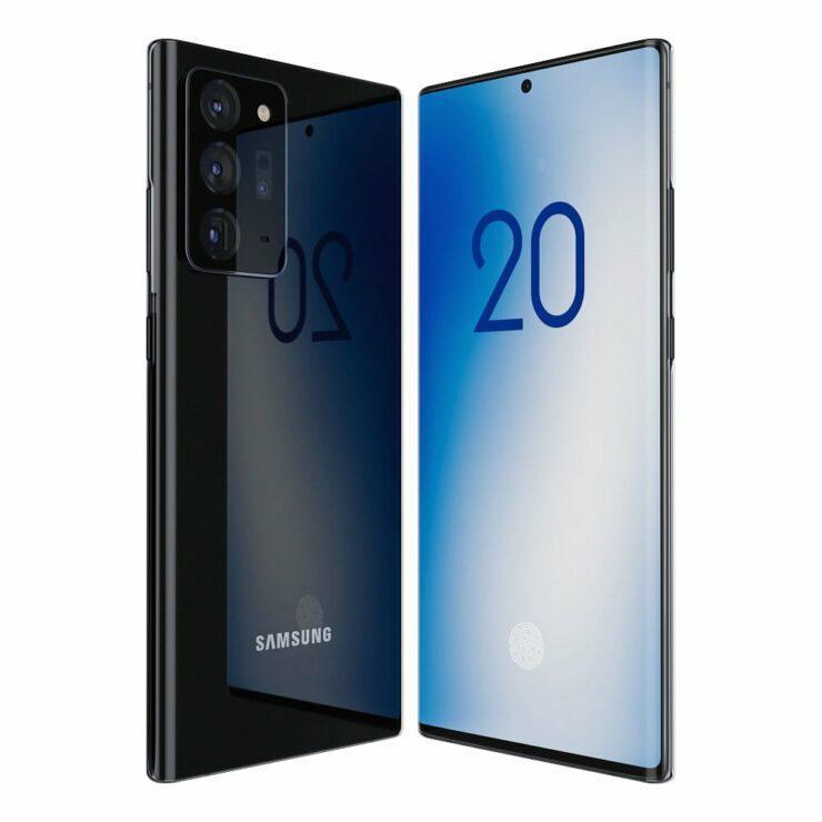 Galaxy Note 20 Ultra渲染器显示出更方正的设计，可能带回IR冲击波