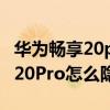 华为畅享20pro怎样隐藏应用图标（荣耀畅玩20Pro怎么隐藏软件）