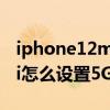 iphone12mini怎么打开5g（iPhone13mini怎么设置5G）