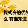 复式房的优势与缺点（求问复式房的缺点是什么 有谁知道）