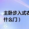 主卧步入式衣帽间门效果图（步入式衣帽间装什么门）