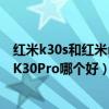红米k30s和红米note11 pro哪个好（小米11青春版和红米K30Pro哪个好）