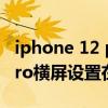 iphone 12 pro max横屏壁纸（iPhone12pro横屏设置在哪）