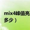 mix4峰值亮度不够(小米mix4屏幕峰值亮度多少) mix4峰值亮度不够(小米mix4屏幕峰值亮度多少)