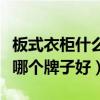 板式衣柜什么牌子性价比高（想问问板式衣柜哪个牌子好）