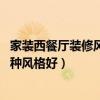 家装西餐厅装修风格（你好 我要开家西餐厅的话室内装修哪种风格好）