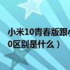 小米10青春版跟小米10拍照哪个好(小米10特别版和小米10区别是什么) 小米10青春版跟小米10拍照哪个好(小米10特别版和小米10区别是什么)