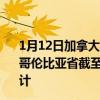 1月12日加拿大不列颠哥伦比亚省疫情最新消息-截至不列颠哥伦比亚省截至1月12日11时41分(北京时间）疫情数据统计