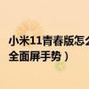 小米11青春版怎么设置全面屏手势（小米11青春版怎么设置全面屏手势）