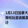 1月13日加拿大不列颠哥伦比亚省疫情最新消息-截至不列颠哥伦比亚省截至1月13日10时22分(北京时间）疫情数据统计