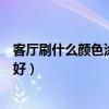 客厅刷什么颜色涂料好看（大伙觉得客厅刷涂料用什么颜色好）