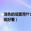 浅色的墙面用什么壁纸好看（弱弱的问下背景墙什么颜色壁纸好看）