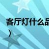 客厅灯什么品牌最好（谁清楚什么客厅灯最好）