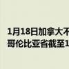 1月18日加拿大不列颠哥伦比亚省疫情最新消息-截至不列颠哥伦比亚省截至1月18日8时56分(北京时间）疫情数据统计