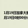 1月19日加拿大撤回人员疫情最新消息-截至撤回人员截至1月19日0时00分(北京时间）疫情数据统计