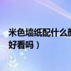 米色墙纸配什么颜色背景墙（谈谈米色墙纸配金箔电视背景好看吗）