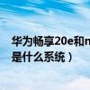 华为畅享20e和nova5i哪个好（华为畅享20e高配版搭载的是什么系统）