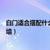 白门适合搭配什么颜色的墙（有谁能告诉我白门配什么颜色墙）