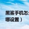 黑鲨手机怎么开启防误触（黑鲨4S防误触在哪设置）
