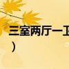 三室两厅一卫是啥（哪位说说什么是三室一厅）