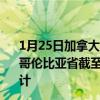 1月25日加拿大不列颠哥伦比亚省疫情最新消息-截至不列颠哥伦比亚省截至1月25日16时28分(北京时间）疫情数据统计