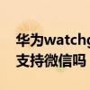 华为watchgt2支持微信吗（华为watchgt2支持微信吗）