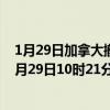 1月29日加拿大撤回人员疫情最新消息-截至撤回人员截至1月29日10时21分(北京时间）疫情数据统计
