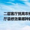 二层客厅挑高农村小别墅图纸（麻烦推荐一下二层小别墅客厅装修效果哪种好）