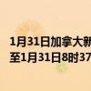 1月31日加拿大新斯科舍省疫情最新消息-截至新斯科舍省截至1月31日8时37分(北京时间）疫情数据统计