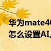 华为mate40拍照怎么调滤镜（华为mate40怎么设置AI人像留色）
