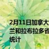 2月11日加拿大纽芬兰和拉布拉多省疫情最新消息-截至纽芬兰和拉布拉多省截至2月11日6时43分(北京时间）疫情数据统计