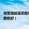 背景墙硅藻泥用什么颜色好看（我想问硅藻泥背景墙用什么颜色好）