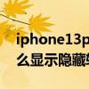 iphone13promax隐藏功能（iPhone13怎么显示隐藏软件）