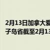 2月13日加拿大爱德华王子岛省疫情最新消息-截至爱德华王子岛省截至2月13日8时28分(北京时间）疫情数据统计