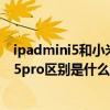 ipadmini5和小米平板5pro怎么选（小米平板5和小米平板5pro区别是什么）