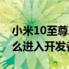 小米10至尊版开发者选项（小米10至尊版怎么进入开发者模式）