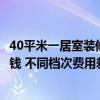 40平米一居室装修大概多少钱（苏州40平米装修房子要多少钱 不同档次费用差别高吗）