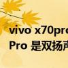 vivo x70pro是超声波指纹解锁吗（vivoX70Pro 是双扬声吗）