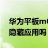 华为平板m6的隐藏软件（华为平板M6可以隐藏应用吗）