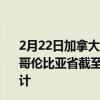 2月22日加拿大不列颠哥伦比亚省疫情最新消息-截至不列颠哥伦比亚省截至2月22日10时24分(北京时间）疫情数据统计