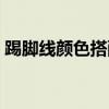 踢脚线颜色搭配大全（地脚线颜色搭配问题）