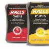 合作推出新的HALLS minis无糖咳嗽滴剂