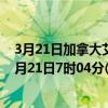 3月21日加拿大艾伯塔省疫情最新消息-截至艾伯塔省截至3月21日7时04分(北京时间）疫情数据统计