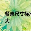 餐桌尺寸标准 一览表 求大神说下正常餐桌多大 