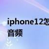 iphone12怎么设置音频 iPhone12怎么调整音频 
