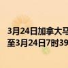 3月24日加拿大马尼托巴省疫情最新消息-截至马尼托巴省截至3月24日7时39分(北京时间）疫情数据统计