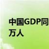 中国GDP同比增长12.7% 城镇新增就业698万人