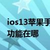 ios13苹果手机apn在哪里 iPhone13的APN功能在哪 